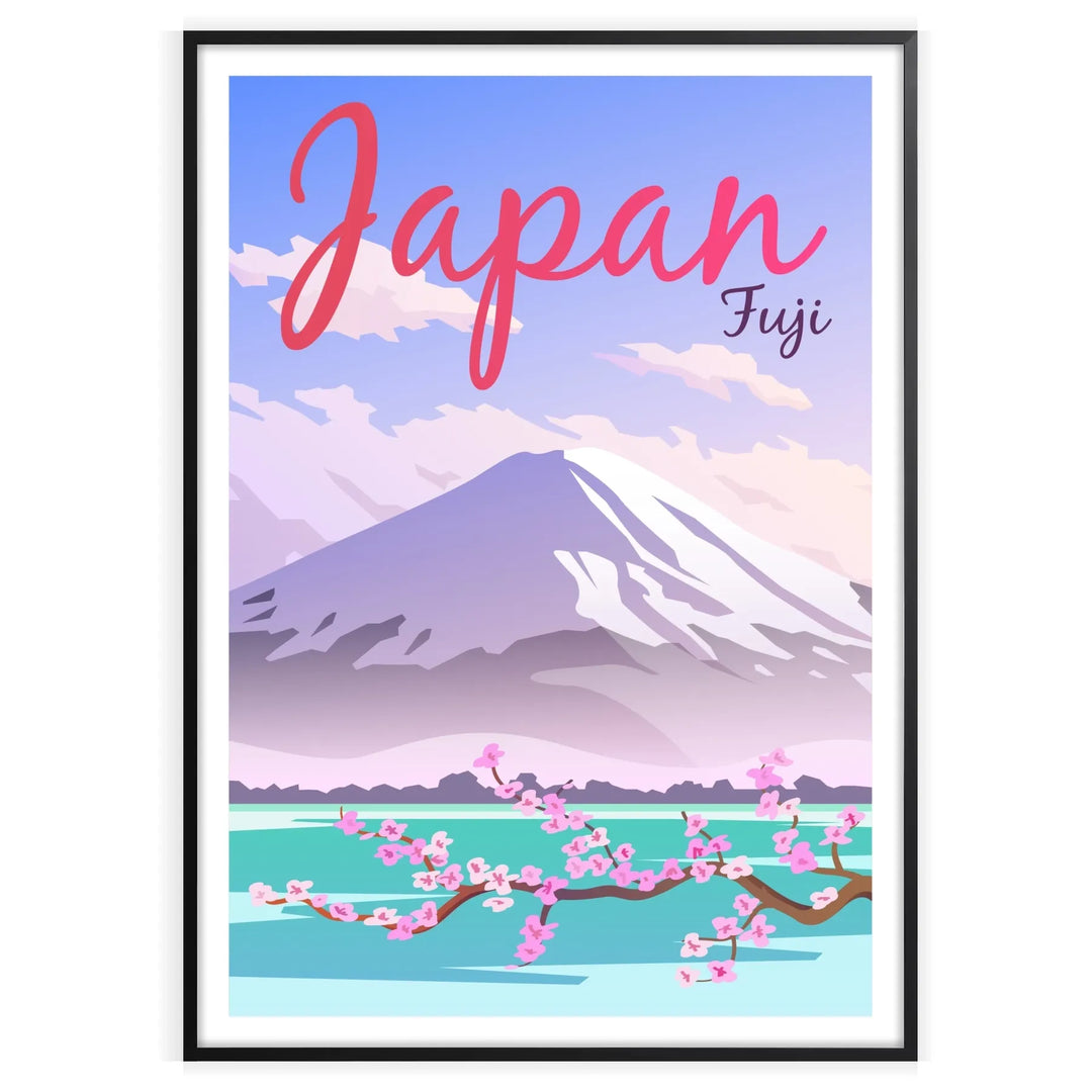 Fuji Poster Japan Travel Print home deco premium print affiche locadina wall art home office vintage decoration