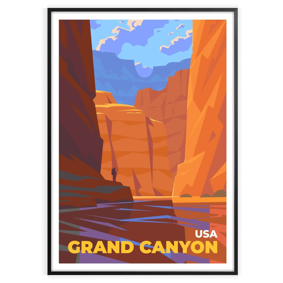 Grand canyon Poster USA Travel Print home deco premium print affiche locadina wall art home office vintage decoration