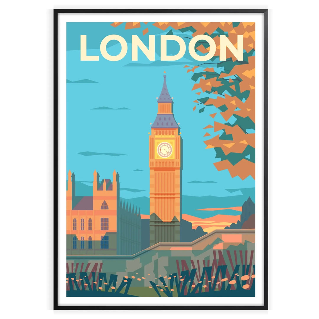 London Poster Travel Print home deco premium print affiche locadina wall art home office vintage decoration