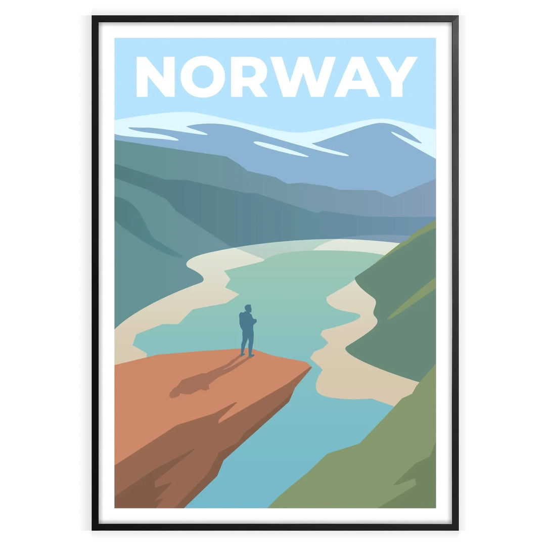 Norway Print Wall Art Poster home deco premium print affiche locadina wall art home office vintage decoration