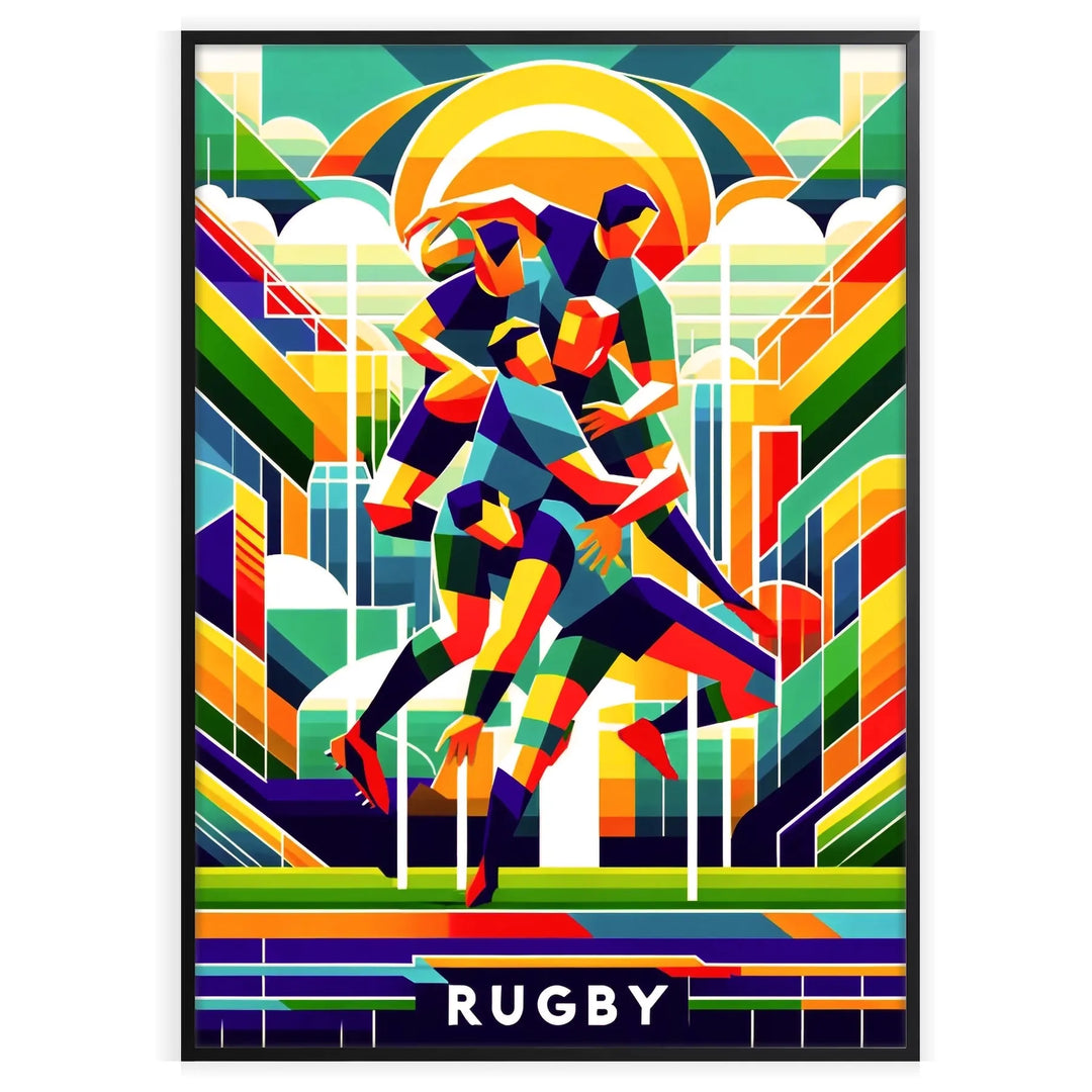 Rugby Poster Sport Print  home deco premium print affiche locadina wall art home office vintage decoration