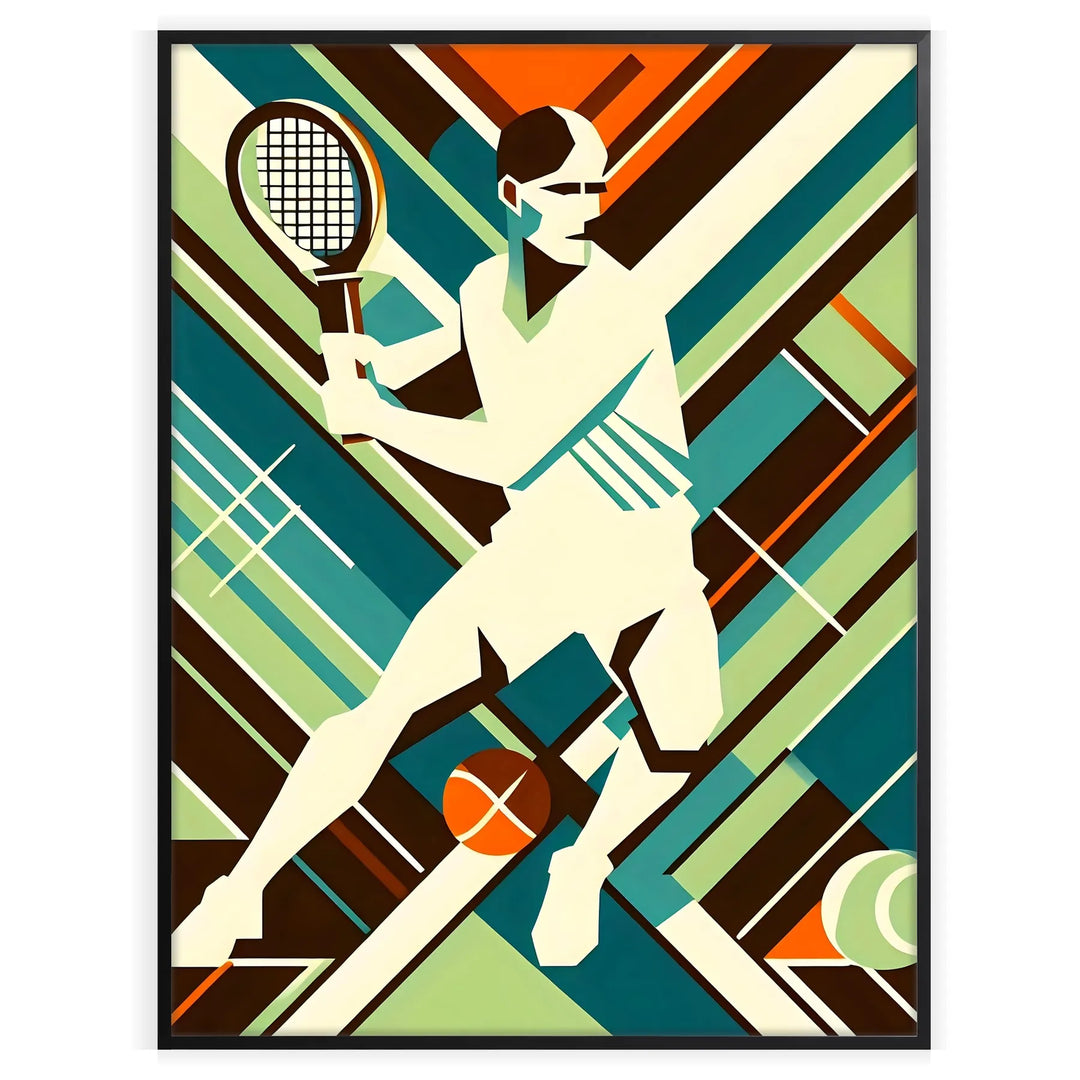 Tennis Poster Retro Print home deco premium print affiche locadina wall art home office vintage decoration