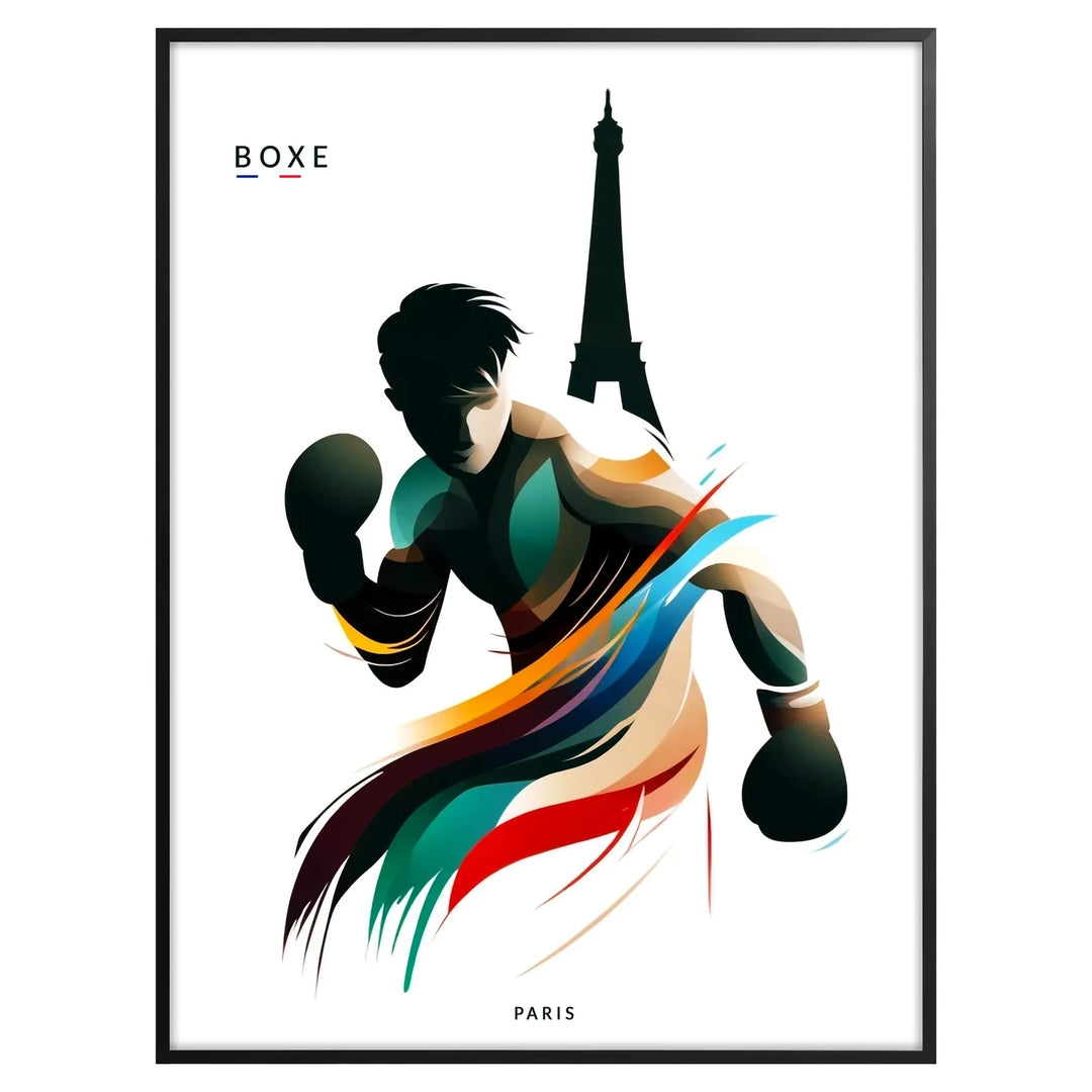 boxing print poster paris poster