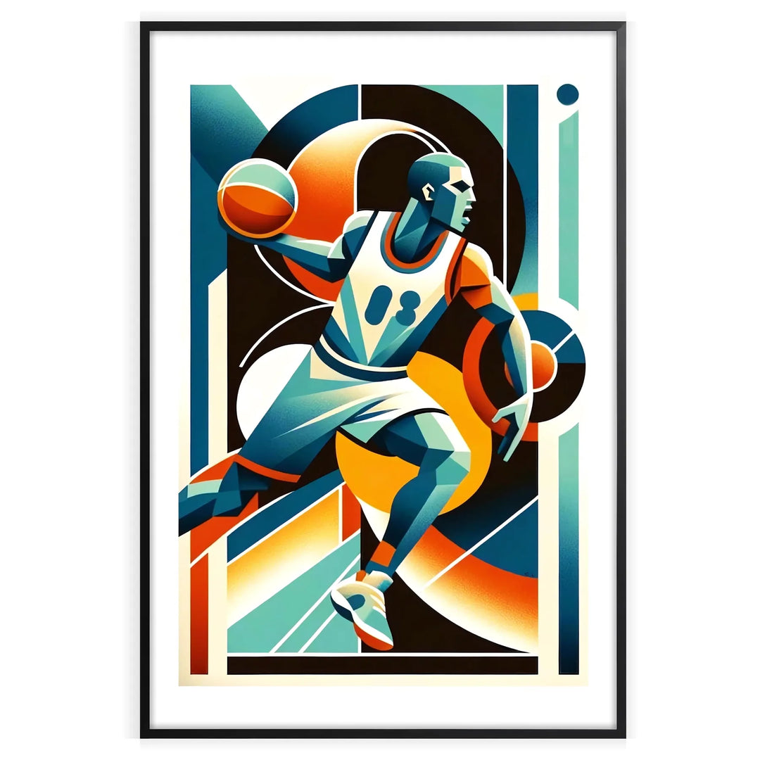 Basketball Print Sport Poster home deco premium print affiche locadina wall art home office vintage decoration