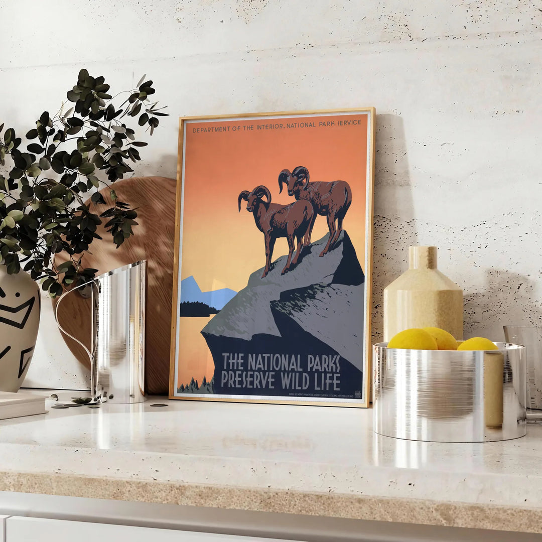 Ocean landscape vintage poster collection review
