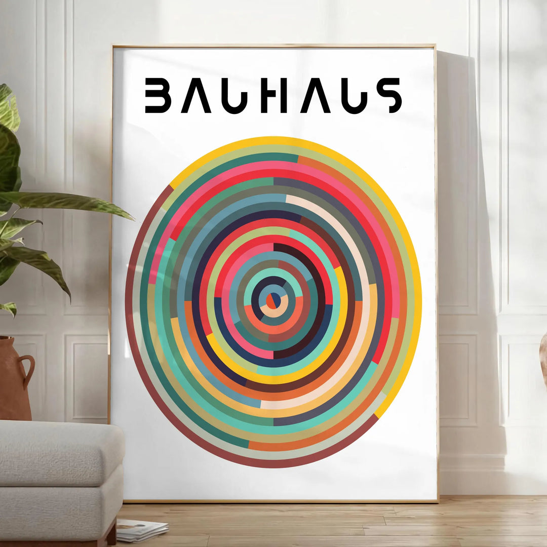 Geometrical Bauhaus Wall Art: Transform Spaces with Primary Colors