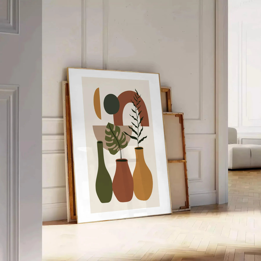 Modern Abstract Prints: Color Field Posters Inspired by Bauhaus