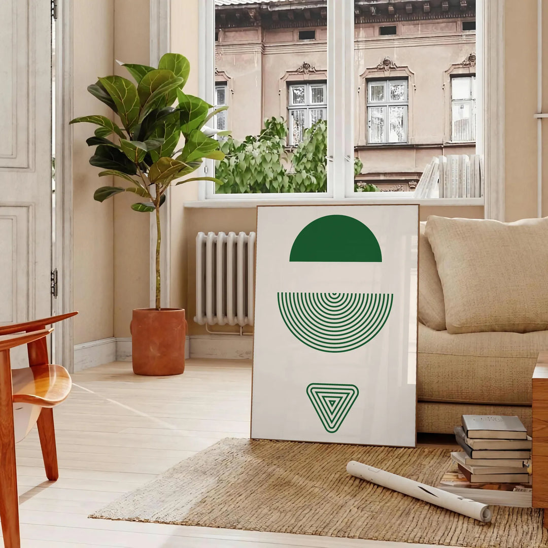 Explore Jennifer Aniston's Homes: Modern Abstract Prints & Art