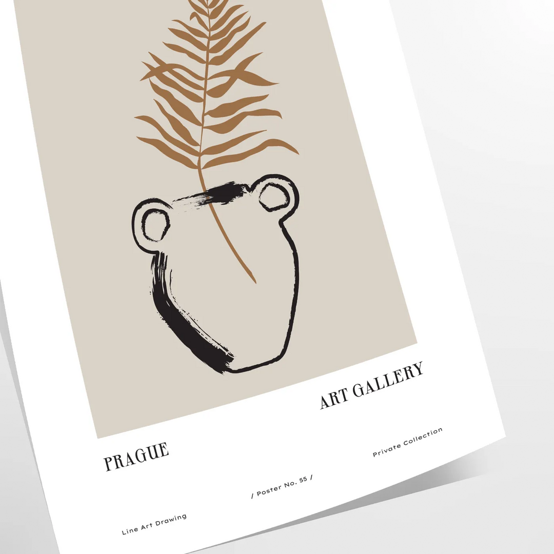 Earthy Boho: Art Nouveau Prints Inspired by Majorelle's Étagère