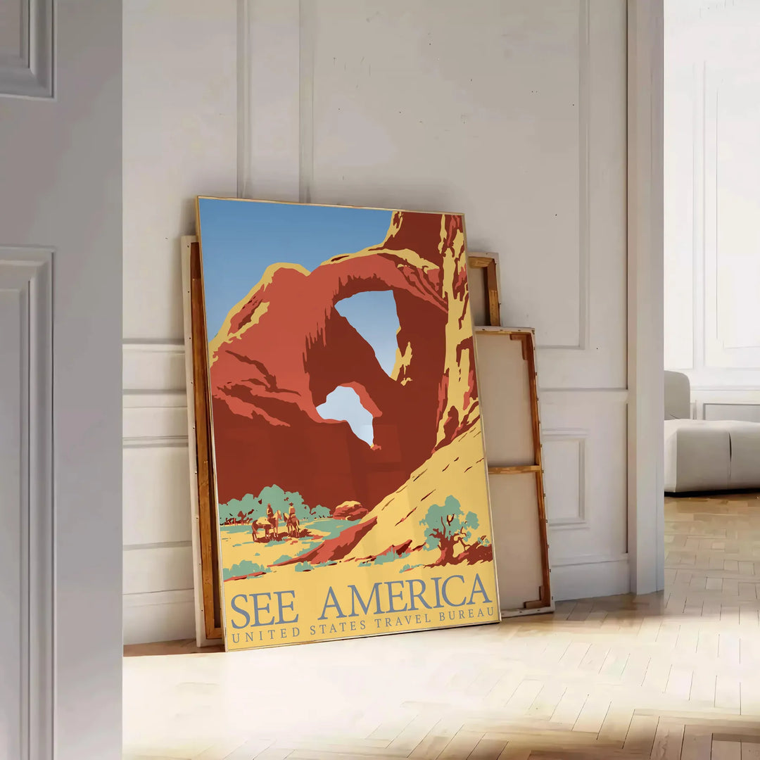 Retro Airline Travel Posters: Bauhaus Design Meets Modern Print