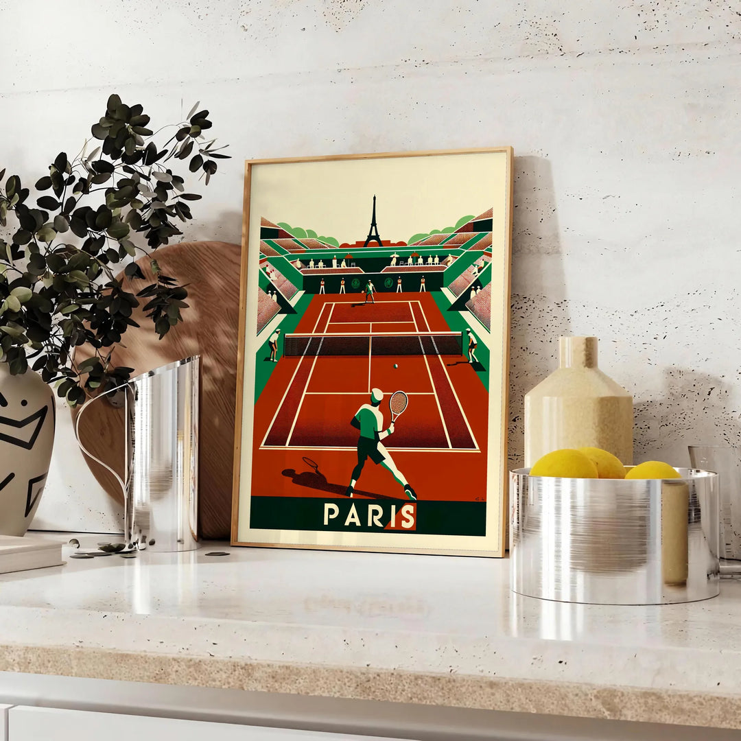 Grand Slam Art & Tennis Wall Art Celebrate Perricard's Big Win!
