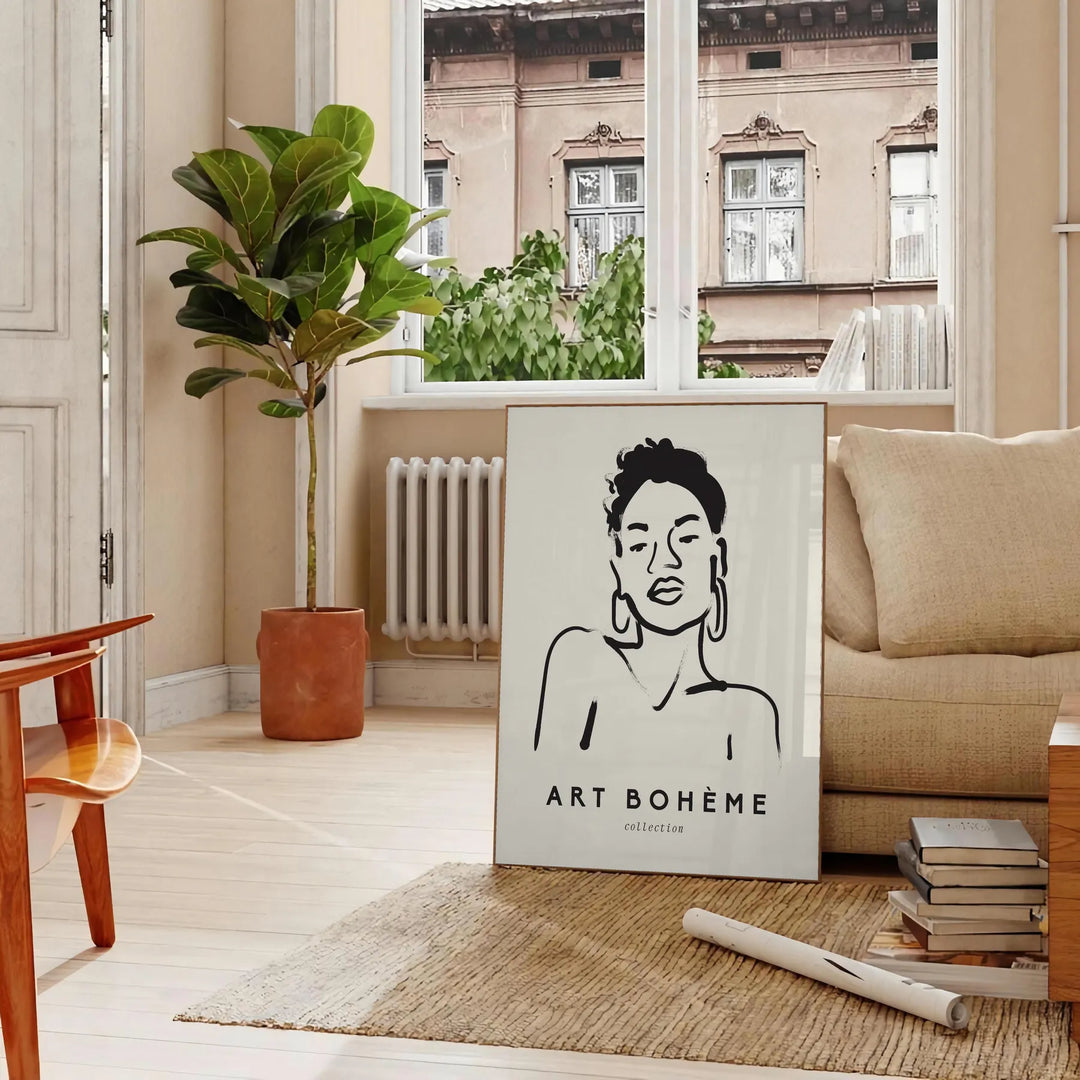 Unveiling Bohemian Minimalist Print: A Fusion of Eclectic Hippie Style Design and Tribal Patterns in Boho Chic