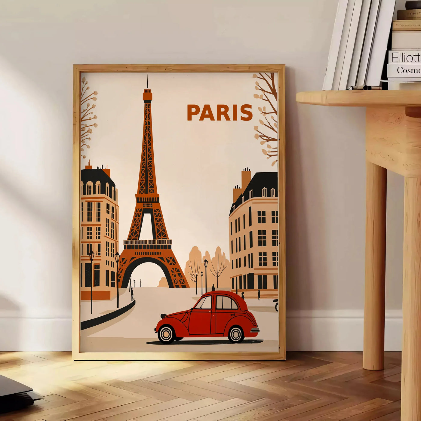paris poster affiche vintage décoration cadre frame déco eiffel tower tour eiffel