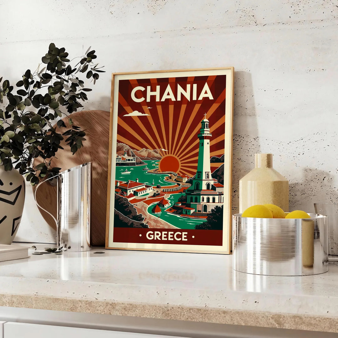 Art Déco Vintage Posters of Greece's Iconic Cities