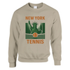 New York Tennis Sweater un sweat - shirt épais unisexe mélange doux 50 % coton polyester coupe classique une douceur inégalée grâce à la filature jet air coutures robustes look sportif élégant