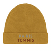 Image Mustard de Beanie Paris Tennis 3  - Cotton Bio, Embroidered Design