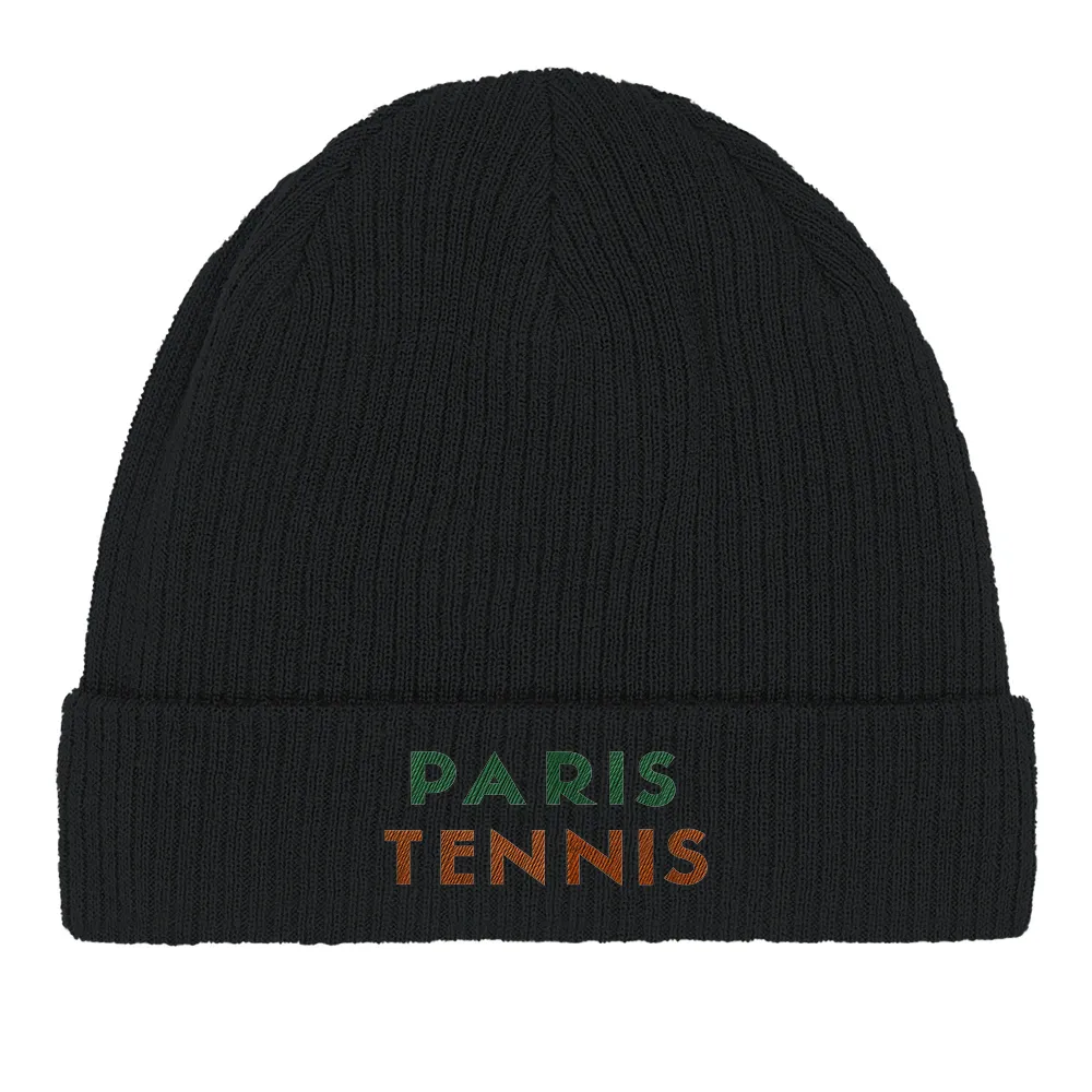 un style bonnet Paris Tennis 1 100 % coton bio confort respect environnement respirant brodé idéal intérieur extérieur mode durabilité
