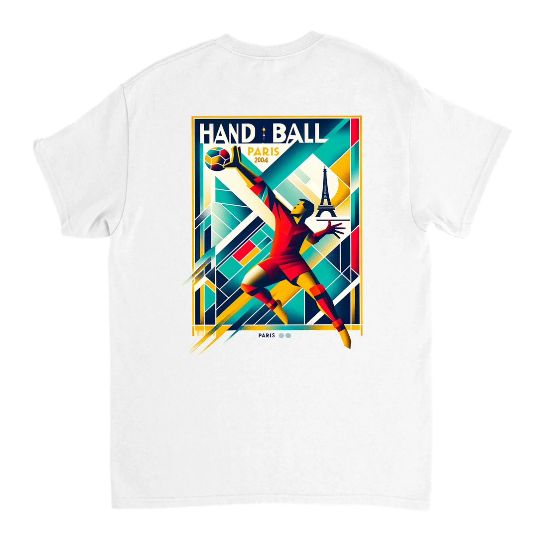 Handball Paris T-shirt med stilren design som hyllar handbollen och Paris. Finns i storlekarna S till XXL