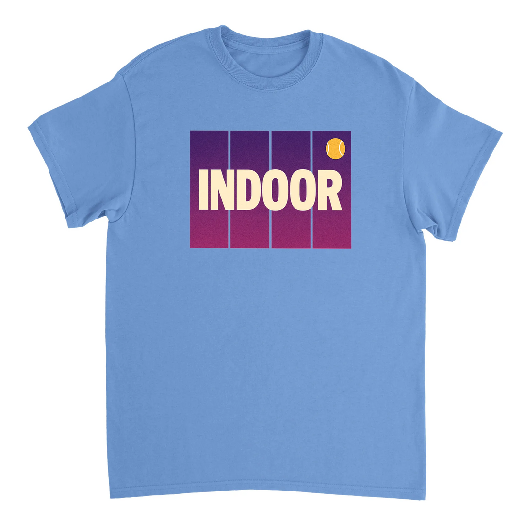 Camiseta de ténis indoor, perfeita para entusiastas do desporto, feita em algodão durável e confortável