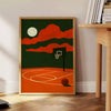 Poster vintage di basket 