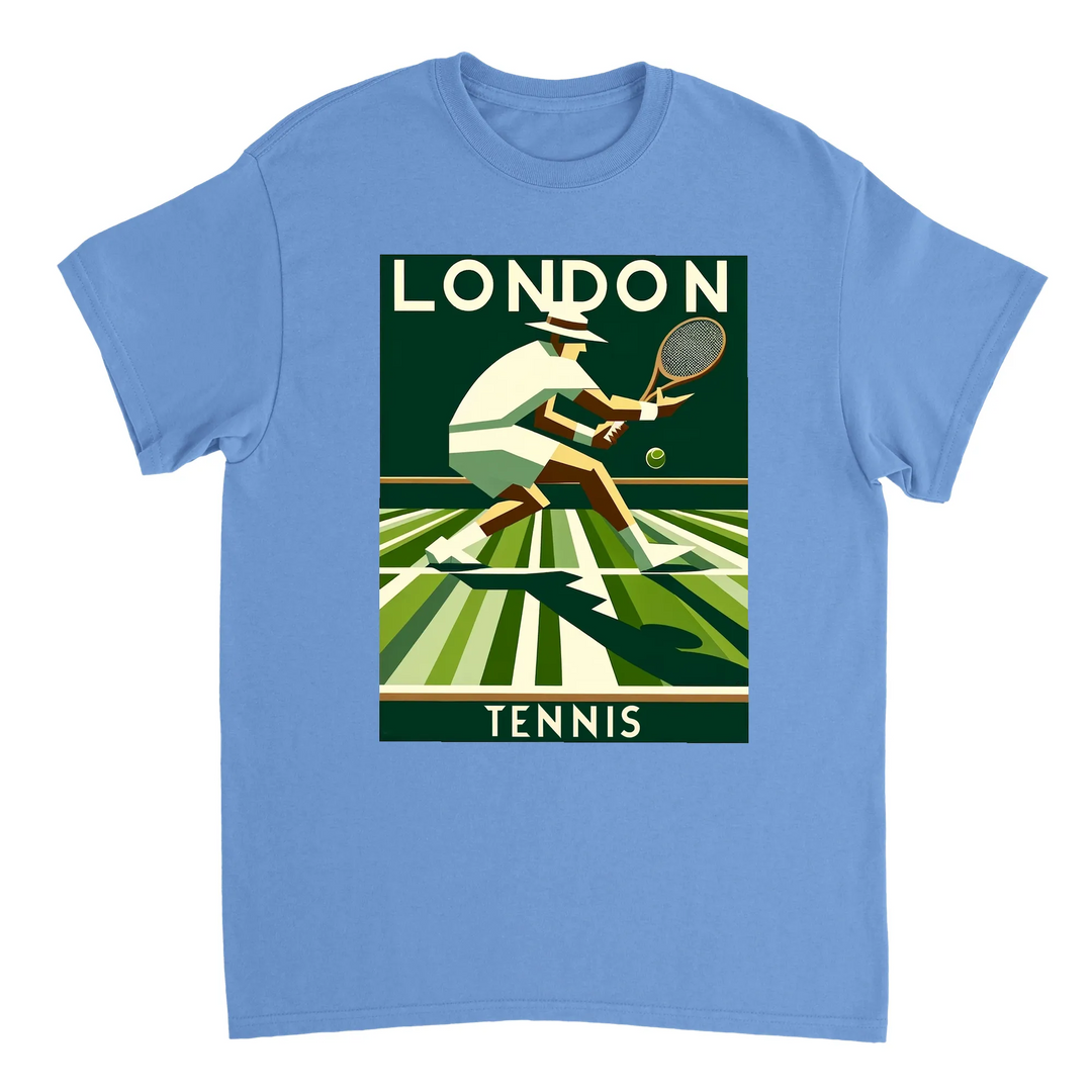 T-shirt de ténis London, combina estilo clássico de Londres com a paixão pelo ténis. Ideal para fãs e jogadores, disponível e
