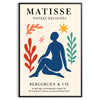 space vibrant Matisse Papiers Découpés 9 poster classic white orange hues Henri print essence iconic cutouts art lover collection