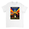 Miami F1 t-shirt i en färgstark design, hyllar den pulserande energin från Formel 1-scenen i USA. Finns i storlekar S till XX