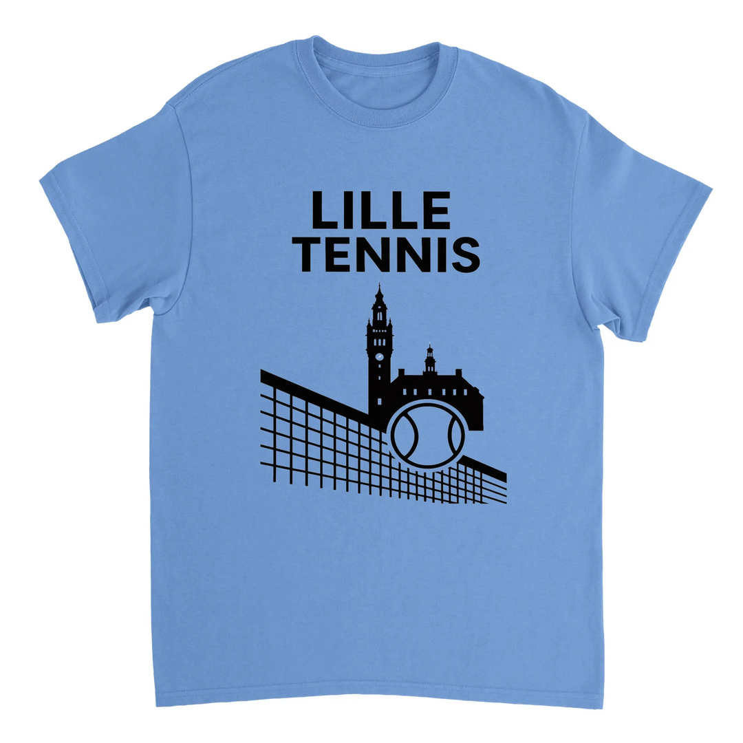 Image Light Blue de Lille Tennis Tshirt [color:light-blue] [view:front]