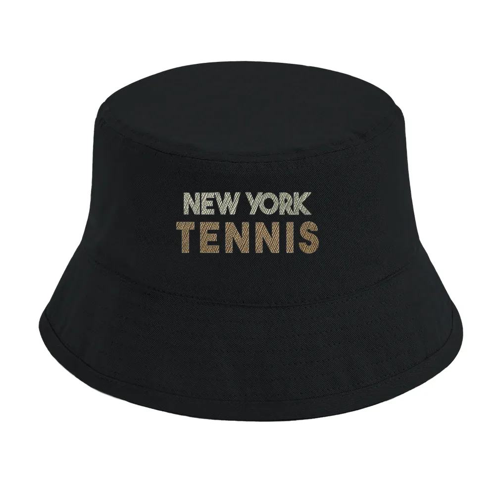 Gorra bordada New York Tennis 3, hecha de algodón orgánico 100% OCS, con protección solar UPF50+, perfecta para un estilo chi