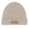 Image Sand de Beanie Miami Tennis 2  - Cotton Bio, Embroidered Design