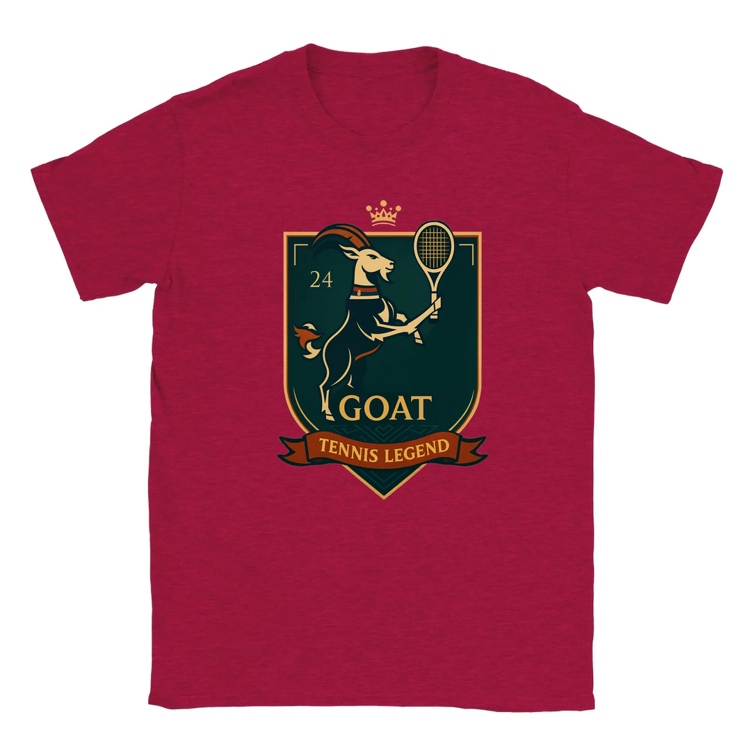 Image Red de Tshirt Tennis GOAT Nole