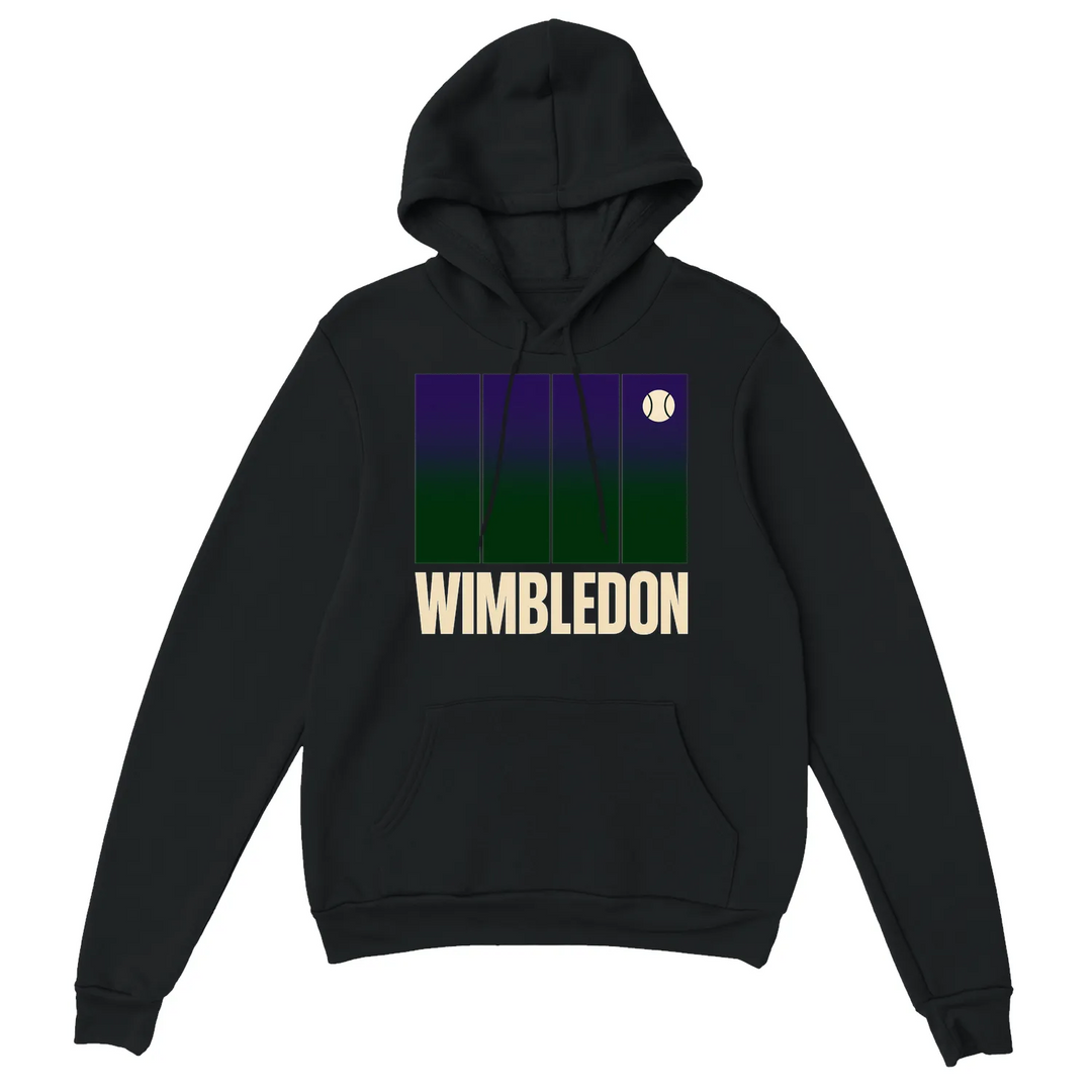Wimbledon Tennis Hoodie 6 ultimate comfort style thick pullover cozy 50 % cotton polyester blend hood matching drawstring air jet fabric soft feel convenience front pocket cuffs spandex set waistband