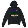 Hoodie Wimbledon Tennis em mistura de algodão e poliéster, com capuz forrado, bolso frontal e punhos canelados