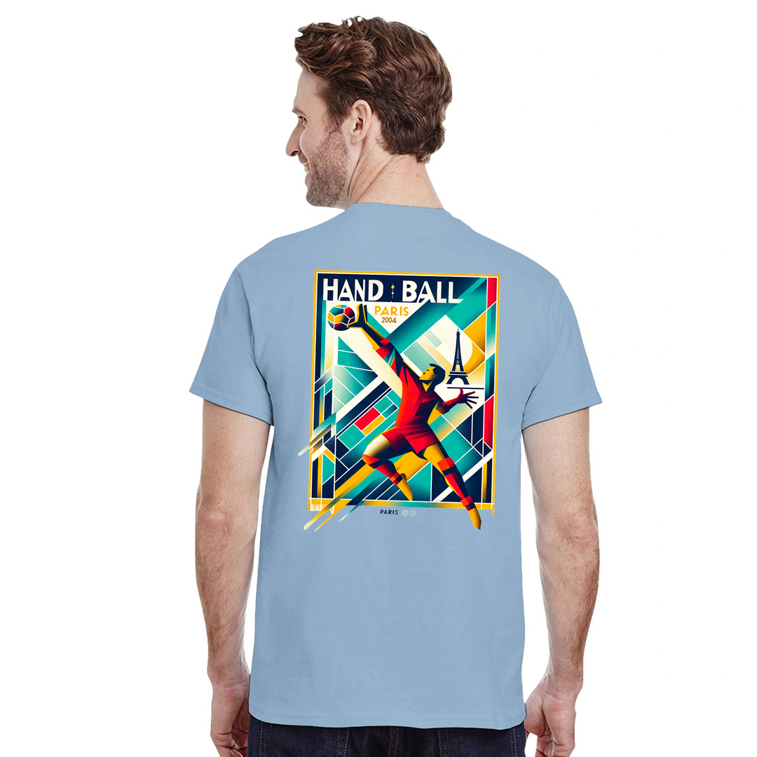 Handball Paris T-shirt med stilren design som hyllar handbollen och Paris. Finns i storlekarna S till XXL