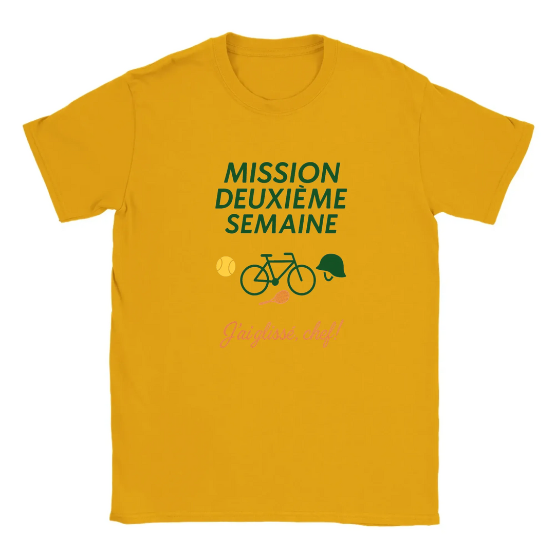 Image Gold de Mission 2eme Semaine Tennis Tshirt 2