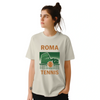 テニス愛好家に最適なローマテニスTシャツ。鮮やかなデザインでゲームの精神を称え、高品質な素材で快適さと耐久性を提供します。