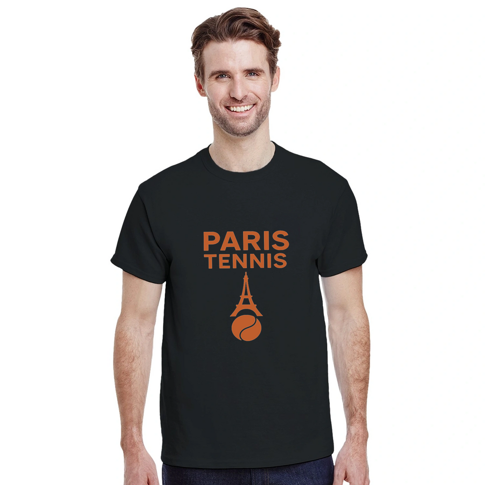 T-shirt style Paris Tennis T shirt chic tee elegance sporty vibe perfect choice lovers fashion enthusiasts comfortable ideal court today fit S M L XL XXL