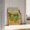 splash fun space  basketball vintage poster playful dinosaurs New York Central Park kids rooms unique gift art deco print measures Buy today games unframed options available