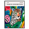 vibrant world art Leopard Yayoi Kusama poster bold orange green hues essence contemporary creativity enthusiasts collectors convenience