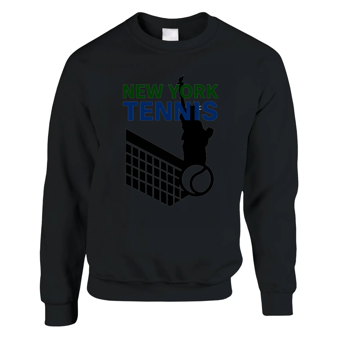 Sweater unissex New York Tennis em mistura de algodão e poliéster, confortável e estiloso, com costura dupla e corte clássico