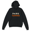 cozy stylish Hoodie Paris Tennis soft 50/50 cotton polyester blend lined hood matching drawstring air jet fabric reduced pilling front pocket loose unisex design perfect comfort modern style