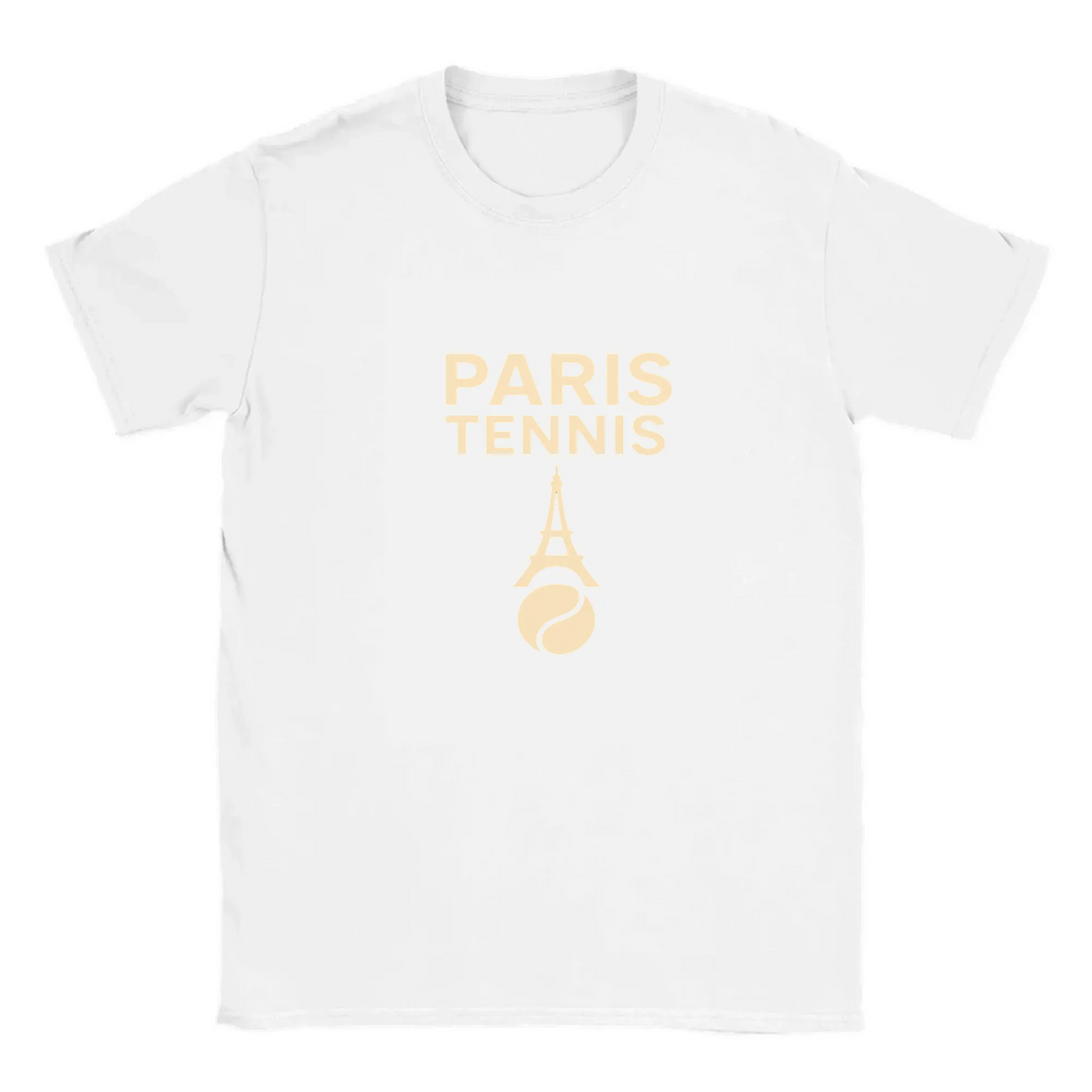 T-shirt T - shirt unique charme Paris énergie tennis valeur passion un design captivant parfait amateurs sport mode française confort supérieur grâce tissu coton doux respirant