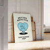 inspiring Self Love Social Club poster perfect blend motivation style elegant black white sizes piece ideal space decor unframed options available