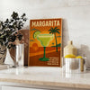 vibrante thème cocktail Margarita nuances jaune vert intérieur poster élégant formats A4 cm 50x70 60x80 A0 une touche exotique décor