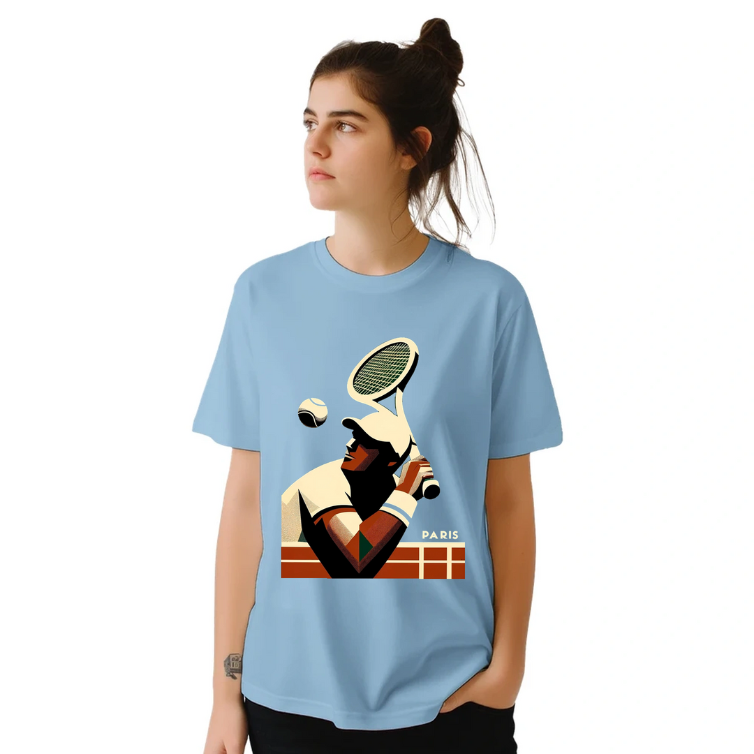 T-shirt de ténis elegante e confortável, ideal para jogar ou ver o jogo. Disponível em vários tamanhos