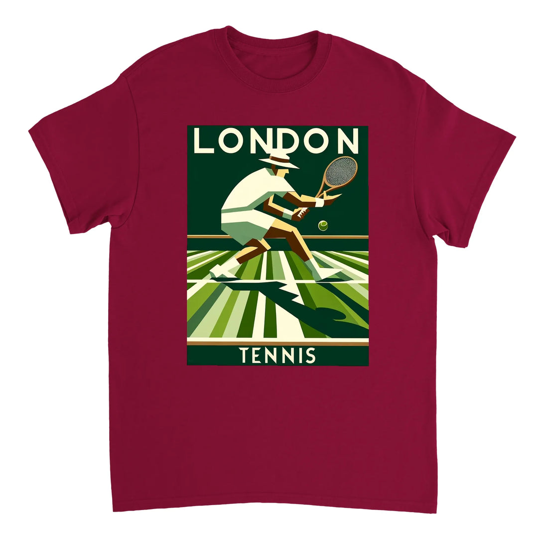 T-shirt de ténis London, combina estilo clássico de Londres com a paixão pelo ténis. Ideal para fãs e jogadores, disponível e