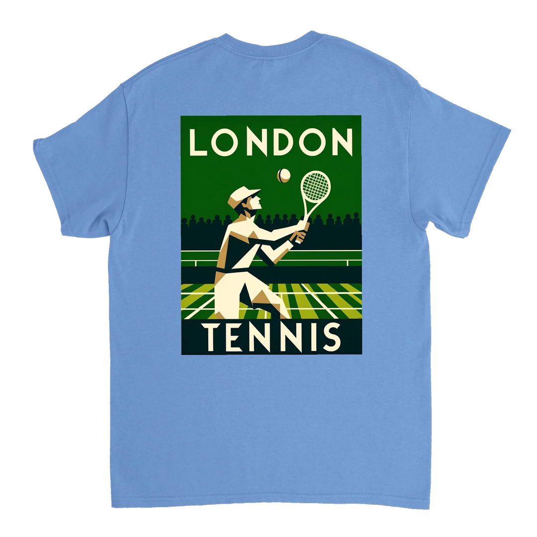 Koszulka tenisowa inspirowana Londynem, idealna dla fanów i graczy. Wykonana z wysokiej jakości bawełny, łączy styl z komfort