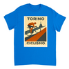 Image Blue de Turin Italy Cyclisme Tshirt [color:blue] [view:front]
