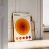 stunning piece Bauhaus art Circle Orange poster bold red gray designs timeless space sizes A4 cm A0 walls design