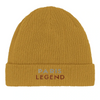 Image Mustard de Beanie Tennis Paris Legend  - Cotton Bio, Embroidered Design